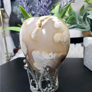 Flower Agate Heart